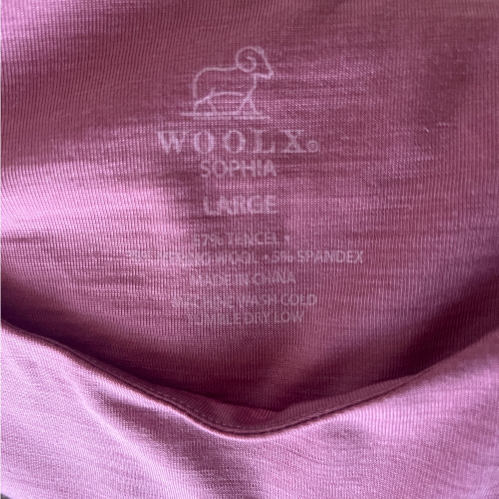 Woolx Pink Long Sleeve bodysuit (Sophia) - Picture 2 of 3
